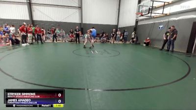 175 lbs Semifinal - Stryker Simmons, Reality Sports Wrestling Club vs James Amadeo, FordDynastyWrestlingClub