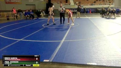 D1-138 lbs Champ. Round 1 - Erick Garcia, Mountain View Hs (Mesa) vs Mike Johnson, Casteel HS