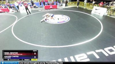 220 lbs Champ. Round 2 - Nigel Newton, Golden State Wrestling Club vs Kayden Cartee, California