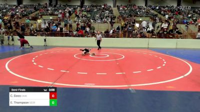 49 lbs Semifinal - Christian Goss, Cavalier Wrestling Club vs Elias Thompson, Georgia