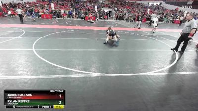 79 lbs Cons. Round 5 - Rylan Reffke, Kaukauna vs Jaxon Paulson, Crass Trained