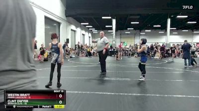 92 lbs Round 4 (8 Team) - Clint Dwyer, Brawler Elite vs Westin Bratt, Finger Lakes Elite