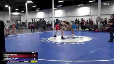 187 lbs Semis & 3rd Wb (16 Team) - Gage Ponton, Idaho vs Adrian Young, Minnesota Red