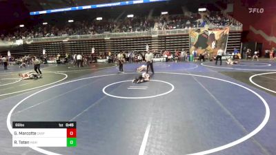 66 lbs Semifinal - Grayson Marcotte, Casper WC vs Ryder Teten, High Plains Thunder