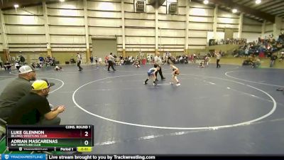 67 lbs Cons. Round 1 - Luke Glennon, Billings Wrestling Club vs Adrian Mascarenas, Roy Wrestling Club