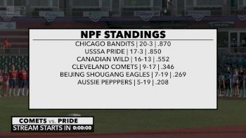 Full Replay - 2019 USSSA Pride vs Cleveland Comets | NPF - USSSA Pride vs Cleveland Comets | NPF - Jul 9, 2019 at 6:03 PM CDT
