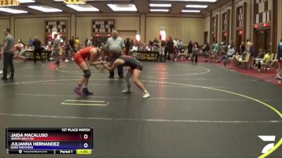 120/130 1st Place Match - Jaida Macaluso, Venom Girls WC vs Julianna Hernandez, Barn Brothers