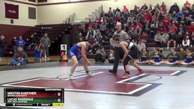 120 lbs Quarterfinal - Lucas Ragsdale, Dike-New Hartford vs Weston Kaestner, Benton Community