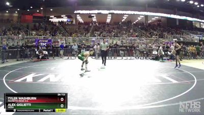 3A 113 lbs Quarterfinal - Tyler Washburn, Palmetto Ridge H.S. vs Alex Giglietti, Viera