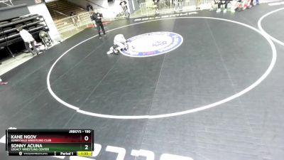 190 lbs Quarterfinal - Sonny Acuna, Legacy Wrestling Center vs Kane Ngov, Sunnyvale Wrestling Club