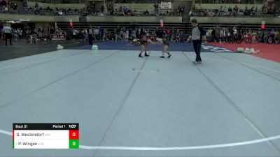 70 lbs Quarterfinal - Parker Wingen, Legends Of Gold vs Davis Westendorf, Immortal Athletics WC