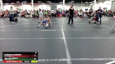 48 lbs Round 4 (8 Team) - Lorenzo Barbieri, PA Alliance vs Kellen Priolo, Terps Xpress