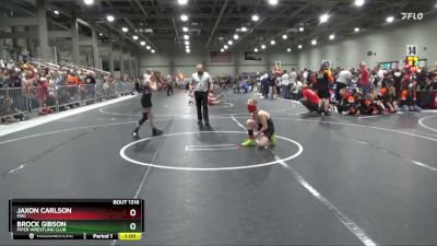 82 lbs Champ. Round 1 - Jaxon Carlson, MAC vs Brock Gibson, Piper Wrestling Club