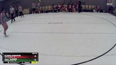 193 lbs Round 1 (8 Team) - Macy Barber, Nebraska Blue vs Ylyana Sandoval, Oregon Girls