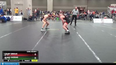 184 lbs Quarters & 1st Wb (16 Team) - Colby Giroux, RIT vs Quinn Haddad, TCNJ