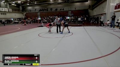 132 lbs Quarterfinal - Elias Johnson, Bloomfield vs Jaron Anagal, Monument Valley