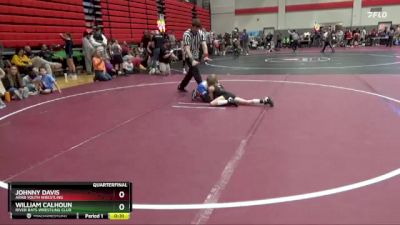 55 lbs Quarterfinal - William Calhoun, River Rats Wrestling Club vs Johnny Davis, Arab Youth Wrestling