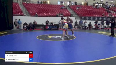 97 kg Rnd Of 16 - Brennan Carey, Combat W.C. School Of Wrestling vs Daniel Eubanks, NMU-National Training Center