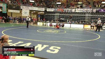 106 lbs Quarterfinal - Kash Schiltz, Hoxie vs Denton White, Mound City-Jayhawk Linn