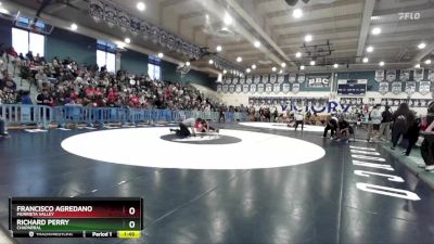 120 lbs Quarterfinal - Richard Perry, Chaparral vs Francisco Agredano, Murrieta Valley