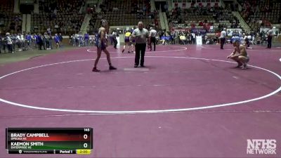 145 lbs Semifinal - Brady Campbell, Opelika Hs vs Kaemon Smith, Enterprise HS