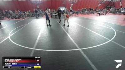 138 lbs Cons. Round 3 - Jack Cleereman, Aviators Wrestling vs Jonah Berg, Wisconsin