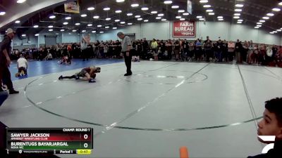 56 lbs Quarterfinal - Burentugs Bayarjargal, Nova WC vs Sawyer Jackson, Amherst Wrestling Club