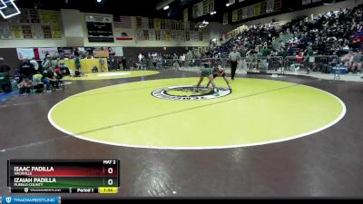 132 lbs Quarterfinal - Izaiah Padilla, Pueblo County vs Isaac Padilla, Vacaville