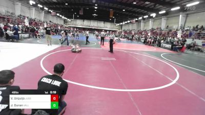 49 lbs Consolation - Victor Urquijo, Juggernaut WC vs Jayman Duran, Valley Bad Boys