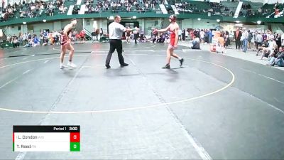 174 lbs Quarterfinal - Lucas Condon, Wisconsin vs Tanner Reed, Findlay