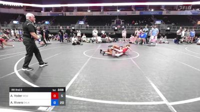 117 lbs Rr Rnd 2 - Adasyn Yoder, Mowest Wild Dragons vs Abigail Rivero, Oklahoma Supergirls