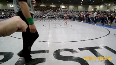 73 lbs Quarterfinal - Ava Tovar, Miami Wrestling Club vs Bella Reyes, Top Dog Wrestling Club