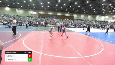 109 lbs Quarterfinal - Madelynn Gray, Orland WC vs Raylynn Woods, Virgin Valley Bulldogs