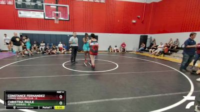 215 lbs Finals (2 Team) - Constance Fernandez, Cypress Wrestling Club vs Christina Faulk, Reece`s Warriors