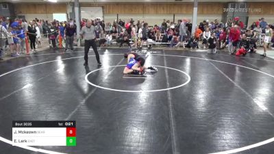 I 90 lbs Quarterfinal - Jp Mckeown, Bear Creek vs Evan Lark, Exeter