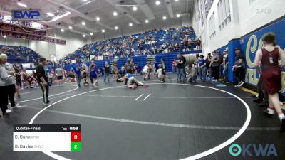 105 lbs Quarterfinal - Channing Dunn, Kingfisher YellowJackets vs Bradley Davies, Choctaw Ironman Youth Wrestling