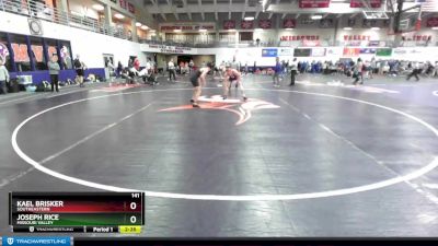 141 lbs Quarterfinal - Joseph Rice, Missouri Valley vs Kael Brisker, Southeastern