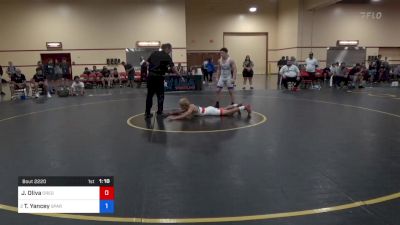 57 kg Rnd Of 16 - Jeremiah Oliva, Oregon vs Tyler Yancey, Spartan Mat Club