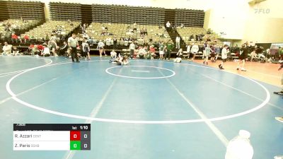 73 lbs Rr Rnd 9 - Ryan Azzari, Centurion Wrestling vs Zachary Paris, Doughboys