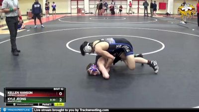 133 lbs Semifinal - Kellen Hanson, Linfield University vs Kyle Jeong, Unatattched