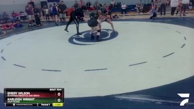 136 lbs Round 2 - Emery Wilson, Blackman Freestyle And Greco vs Karleigh Wright, Unattached