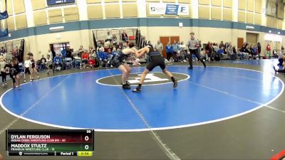 98 lbs Round 4 (10 Team) - Maddox Stultz, Franklin Wrestling Club vs Dylan Ferguson, Indian Creek Wrestling Club (M)