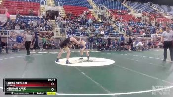182 lbs Quarterfinals (8 Team) - Herman Kauk, 2-South Border vs Lucas Siebuhr, Velva