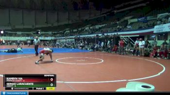 120 lbs Semis (4 Team) - Kamryn Via, Franklin County vs Sergio Laracuente, Liberty