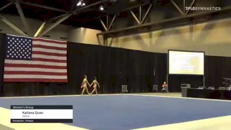 Kailana Quan - Women's Group, WOGA - 2021 USA Gymnastics Championships