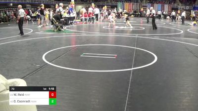 70 lbs Round Of 64 - Wyatt Reid, Port Allegany vs Owen Coonradt, Parkland