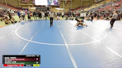 175 lbs Quarterfinal - Isael Perez, Beat The Streets New England - Providence vs Banks Love, Sanderson Wrestling Academy