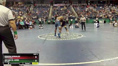 4A 190 lbs Cons. Round 3 - Edison Morales, Porter Ridge vs Deyari El-Amin, Hillside