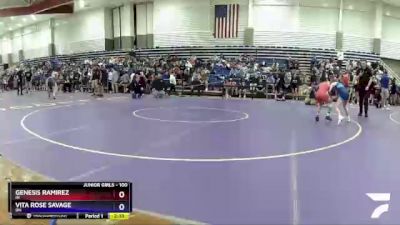 100 lbs Quarterfinal - Genesis Ramirez, IN vs Vita Rose Savage, OH