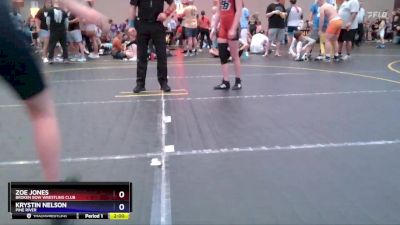 120 lbs Round 2 - Zoe Jones, Broken Bow Wrestling Club vs Krystin Nelson, Pine River